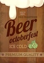 Vintage Beer octoberfest poster