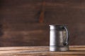 vintage beer solid iron mug