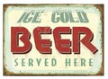 Vintage Beer Tin Sign Poster