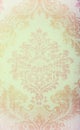 Vintage beige wallpaper with vignette victorian pattern
