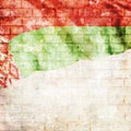 Vintage Belarus national flag Royalty Free Stock Photo