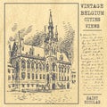 Vintage Belgium Cities Views