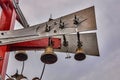 Vintage bells at the train station