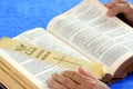 Vintage Bible Being Read Royalty Free Stock Photo