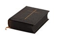 Vintage bible book on white Royalty Free Stock Photo