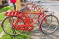 Vintage bicycle Detail Royalty Free Stock Photo