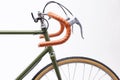 Vintage bicycle handlebar Royalty Free Stock Photo