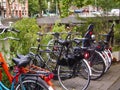 Vintage bicycles in Amsterdam