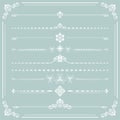 Vintage Big Set of Horizonyal Vector Patterns