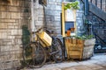 Vintage Bike Chained to the Wall