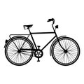 Vintage Bike silhouette isolated bicycle