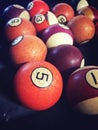 Vintage Billiard Balls Royalty Free Stock Photo