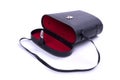 Vintage binoculars case isolated Royalty Free Stock Photo