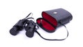 Vintage binoculars isolated Royalty Free Stock Photo