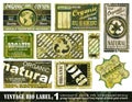 Vintage BIO labels collection - Set 1