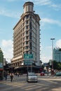 Vintage biulding on the street near china town in Kuala Lumpur, Malaysia Royalty Free Stock Photo