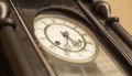 Vintage black dial clock Royalty Free Stock Photo