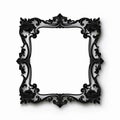 Vintage Black Frame Design On White Background Royalty Free Stock Photo