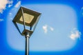 Vintage black iron street lamp Royalty Free Stock Photo