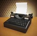 Vintage Black, Manual Typewriter Royalty Free Stock Photo