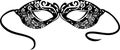 Vintage black masquerade mask