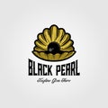 Vintage Black Pearl Logo Design