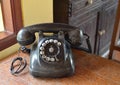 Vintage black telephone Royalty Free Stock Photo