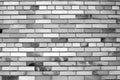 Vintage black white brick wall background, diagonal position, stone texture. The best tile, black white decorative material, Royalty Free Stock Photo