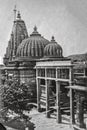 Vintage Black and White Photo of Kalaram temple, nashik