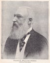 Vintage black and white photo of Leopold II, King of the Belgians Royalty Free Stock Photo