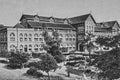Vintage Black and White photo of St George`s Hospital