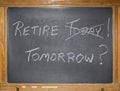 Financial retirement plan delaying delay career planning decision date Royalty Free Stock Photo