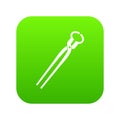 Vintage blacksmith pincers icon digital green