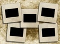 Vintage blank slide photo frames