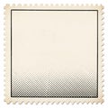 Vintage Blank Stamp Template with Halftone Dots Royalty Free Stock Photo