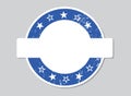 Vintage blue badge