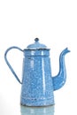 Vintage blue coffee pot Royalty Free Stock Photo