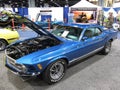 Vintage Blue Ford Mustang