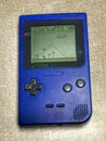 Vintage Blue Portable Handheld Video Game System