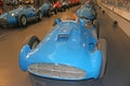 Vintage blue racing car