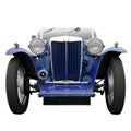 Vintage blue sports car Royalty Free Stock Photo