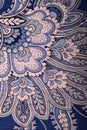 Vintage blue wallpaper with paisley pattern Royalty Free Stock Photo