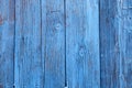 Vintage blue wood background with peeling paint Royalty Free Stock Photo