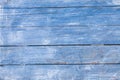 Vintage blue wood background texture with knots and nail holes. Old painted wood. Blue abstract background. Royalty Free Stock Photo