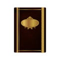 Vintage book with golden ornaments