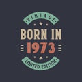 Vintage born in 1973, Born in 1973 retro vintage birthday design