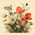 Vintage Botanical Illustration with High Reaction Potential