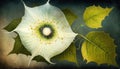 Vintage Botanical Moonflower Flower Design by Generative AI