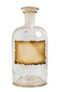 Vintage bottle isolated.