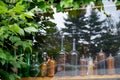 Vintage Bottles in Window